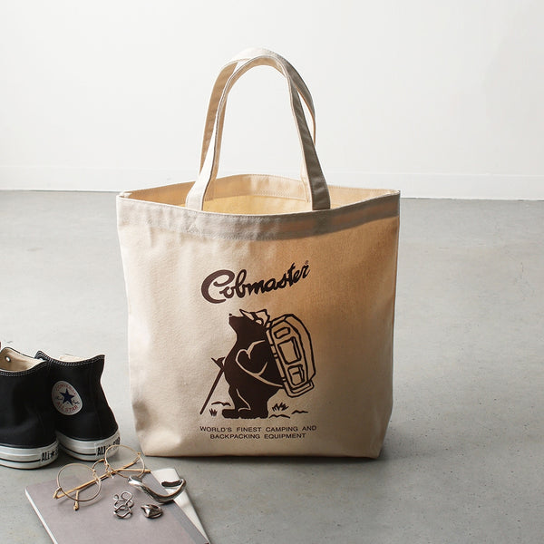 COBMASTER ( コブマスター ) COB BEAR LOGO TOTE | トートバッグ | バッグ | 80021500 | シンプル | ピクニック | 通勤 | 可愛い | ロゴ | こぶますたー | 買い物バッグ | 使いやすい | トートバッグ
