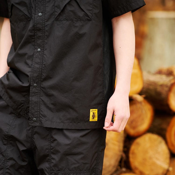 COBMASTER ( コブマスター ) リップナイロン / メッシュ半袖シャツ | MENS | メンズ | シャツ | 半袖 | 軽量 | 快適 | アウトドア | オシャレ | お出かけ | ウェア | 春夏 | フェス | キャンプ | レジャー | カジュアル | 450203 | こぶますたー