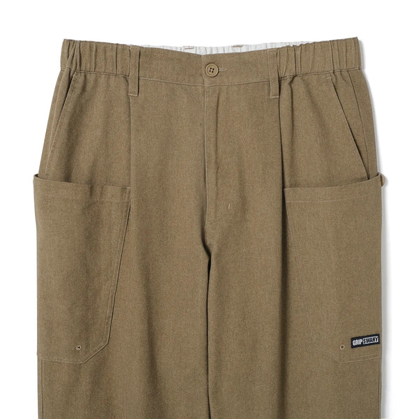 GRIP SWANY ( グリップスワニー ) GSMP-241 VINTAGE LIKE WIDE CAMP PANTS パンツ ロングパンツ アウトドア キャンプ メンズ イージーパンツ リラックス コットン100％ タウンユース