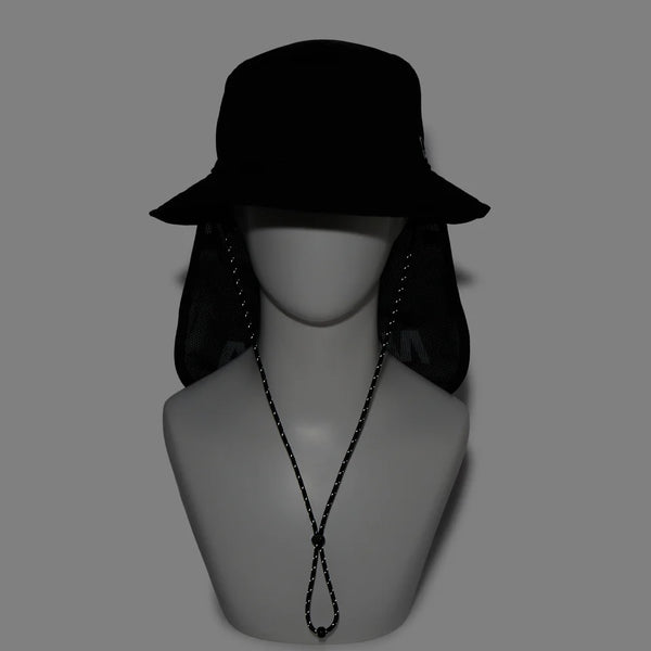 NEW ERA ( ニューエラ ) アドベンチャーライト サンシェード Tech Multi Mesh ブラック | アウトドア | 帽子 | ハット | サファリハット | お出かけ | 登山 | ハイキング | レジャー | 日よけ | UVカット | 14774344 | にゅーえら