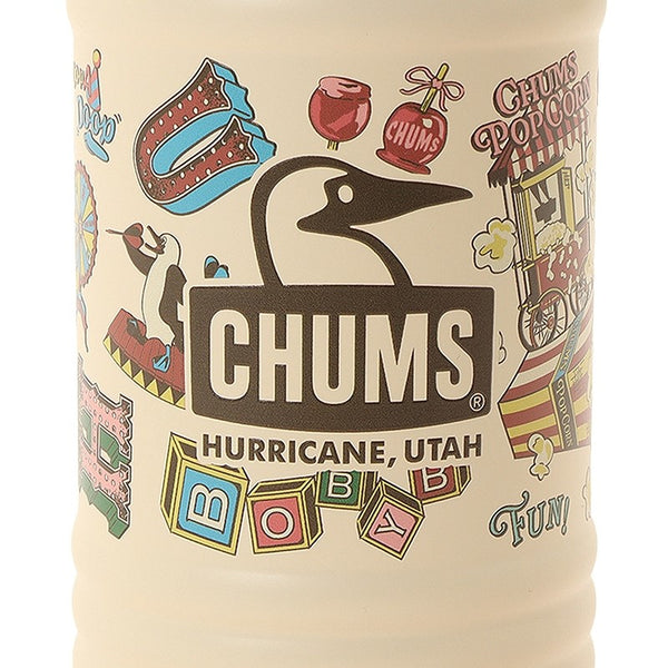 CHUMS ( チャムス ) キャンパーウェーブボトル300ml | ボトル | 保温 | 保冷 | ステンレス | タンブラー | 持ち運び | アウトドア | キャンプ | 通勤 | 通学 | 内蓋 | 真空断熱 | オフィス | 吊り下げ | CH62-2273 | 水筒 | ちゃむす