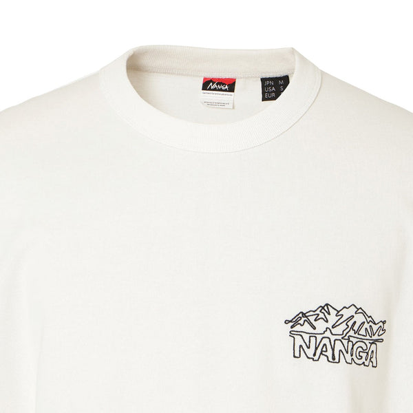 NANGA ( ナンガ ) エコハイブリッド ラインドローイン Tシャツ | 半袖 | Tシャツ | 夏服 | 刺繍 | 半袖Tシャツ | シンプル | アウトドア | お出かけ | キャンプ | レジャー | 散歩 | 普段着 | N2610-1M038Z001059 | なんが