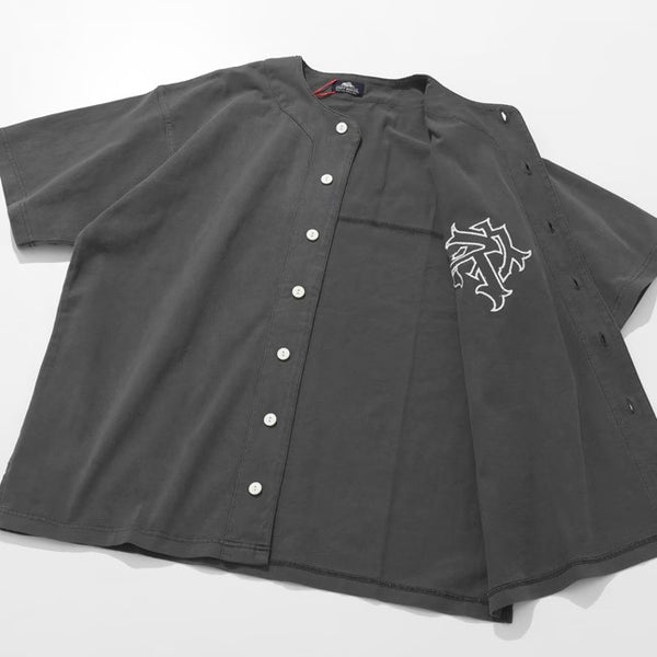 KRIFF MAYER ( クリフメイヤー ) ピグメントベースボールシャツ | MENS | 2547200 | メンズ | シャツ | 半袖 | 半袖シャツ | シンプル | アウトドア | キャンプ | レジャー | ヴィンテージ | ラフ | 綿100％ | くりふめいやー