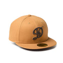 NEW ERA ( ニューエラ ) 59FIFTY MLB Duck Canvas ロサンゼルスドジャース シティーコネクト キャップ ライトブロンズ ドジャース帽子 MLBキャップ ベースボールキャップ メンズ レディース 14745175