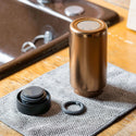 RIVERS ( リバーズ ) ドリンクボトル モク コーヒー 350 ドリンクボトル ステンレス マイボトル 水筒 保温 保冷 コーヒー タンブラー おしゃれ コンパクト アウトドア キャンプ オフィス 通勤 通学 ステンレスボトル BT035