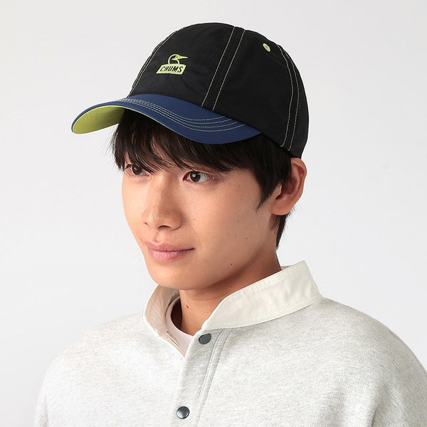 CHUMS ( チャムス ) カーンズキャップ キャップ 帽子 メンズ レディース ユニセックス ベースボールキャップ ナイロン 撥水 UVカット 紫外線対策 ブービーフェイス ロゴ 刺繍 アジャスター サイズ調整 アウトドア キャンプ フェス 旅行 タウンユース カジュアル CH05-1458