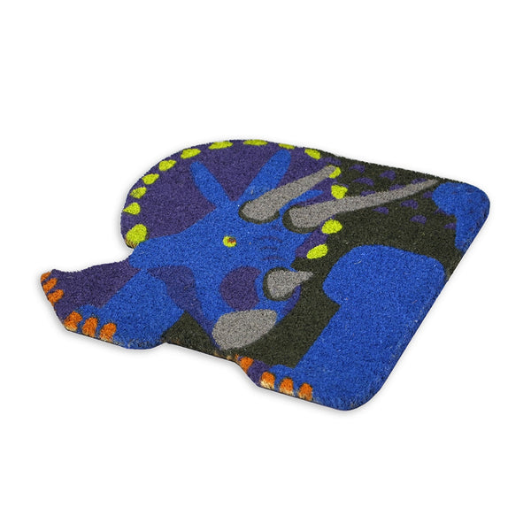 DETAIL ( ディテール ) Coir Mat コイヤーマット | ステゴサウルス | トリケラトプス | 恐竜 | マット | 玄関マット | 子供 | 50cm×50cm | PVC | 滑りにくい | でぃてーる | H0087