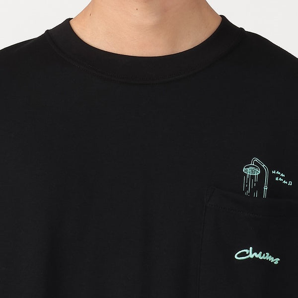 CHUMS ( チャムス ) コットンドライポストランバスポケットTシャツ | 半袖 | Tシャツ | 半袖Tシャツ | オーバーサイズ | リラックス | アウトドア | お出かけ | ゆったり | グラフィックTシャツ | バックプリント | 夏服 | CH01-2758 | ちゃむす