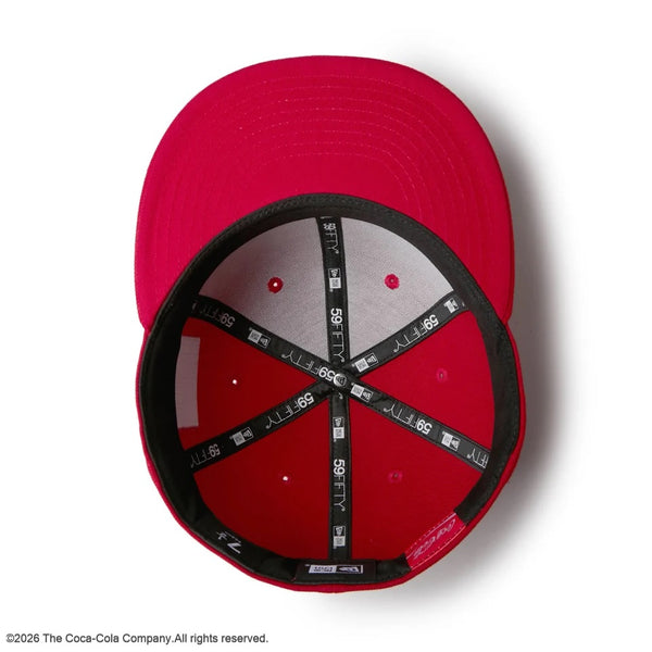 NEW ERA ( ニューエラ ) 59FIFTY Coca-Cola コカコーラ スカーレット キャップ 帽子 メンズ レディース ベースボールキャップ 59FIFTYキャップ コカ・コーラ ロゴ カジュアル ストリート 15154862