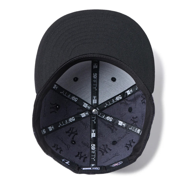 NEW ERA ( ニューエラ ) 59FIFTY MLB Jacquard ニューヨーク・ヤンキース ブラック | 帽子 | キャップ | 日よけ | オシャレ | 可愛い | フラットバイザー | ユニセックス | お出かけ | アウトドア | 14745152 | にゅーえら