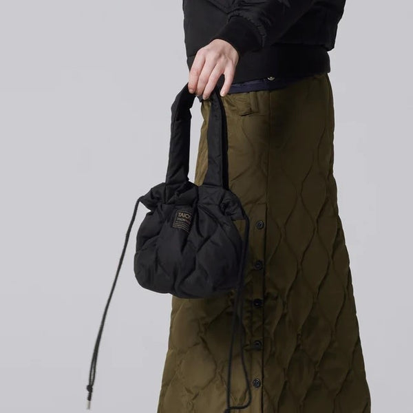 TAION ( タイオン ) ミリタリー ダウントートバッグS | バッグ | 定番 | ダウン | 鞄 | カバン | シンプル | 洗える | トートバッグ | 巾着バッグ | 機能性 | TAION-TT02ML-1-S | 小型バッグ | 小さめ | お出かけ | プレゼント | ギフト | たいおん