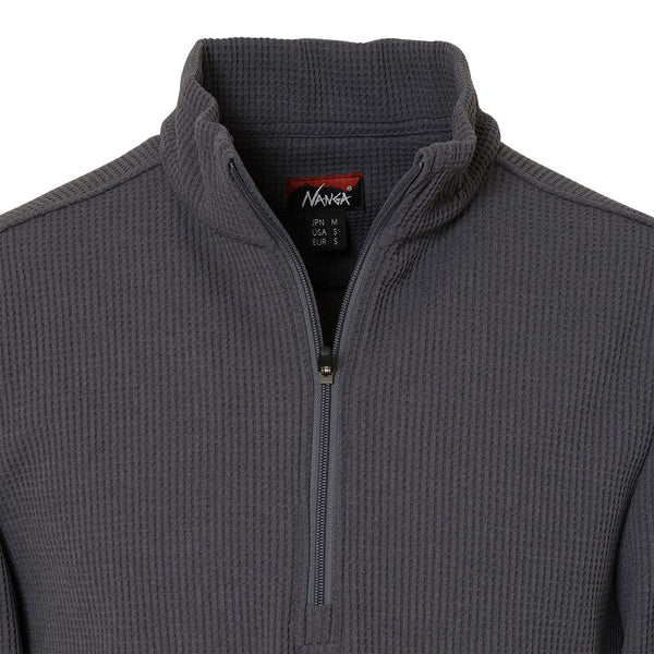 NANGA ( ナンガ ) レベル2 サーマル ハーフジップ トップス LEVEL2 THERMAL HALF ZIP TOPS | 長袖 | ポリエステル100％ | ワッフル | 保温 | 防寒 | ストレッチ | 動きやすい | レジャー | アウトドア | N2530-1P136E | なんが
