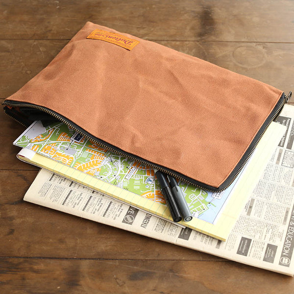 DULTON ( ダルトン ) WAX CANVAS TOOL POUCH ワックス キャンバス ツール ポーチ | Sサイズ | Lサイズ | キャメル | オリーブ | シンプル | コットン100% | ビンテージ感 | T21-0338 | だるとん | 小物入れ | 旅行
