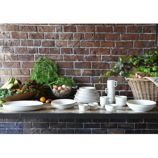 DULTON ( ダルトン ) LAND STACKING CUP ＆ SAUCER ランド スタッキング カップ ＆ ソーサー | 食器 | シンプル | 厚み | 重み | しっかり | 来客 | 白色 | ホワイト | ストーンウェア | だるとん | M-0587 | レンジOK | 食洗機OK