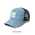 NEW ERA ( ニューエラ ) 9FORTY A-Frame トラッカー Denim スクエアニューエラロゴ | キャップ | 帽子 | 日よけ | デニム生地 | ロゴ | オシャレ | 型崩れしにくい | メッシュ | サイズ調整 | スナップバック | ユニセックス