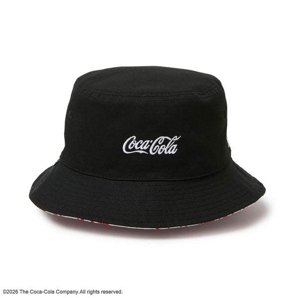 NEW ERA ( ニューエラ ) バケット01 リバーシブル Coca-Cola コカ･コーラ ブラック リバーシブル Coca-Cola コカコーラ バケットハット リバーシブルバケットハット 帽子 ハット 黒 ロゴ 15154783
