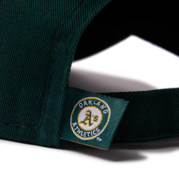 NEW ERA ( ニューエラ ) 9TWENTY MLB Chain Stitch チェーンステッチ オークランド・アスレチックス ダークグリーン | 帽子 | キャップ | 緑 | サイズ調整 | クロスストラップ | ユニセックス | 日よけ | オシャレ | 14668015 | にゅーえら