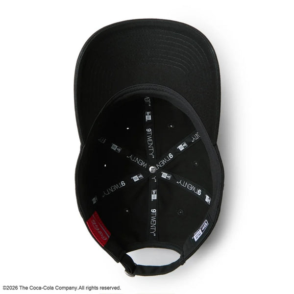NEW ERA ( ニューエラ ) 9TWENTY Coca-Cola コカ･コーラ ブラック キャップ 帽子 ベースボールキャップ コカコーラ ロゴキャップ メンズ レディース ユニセックス 男女兼用 カジュアル ストリート ブランドキャップ アジャスタブル サイズ調整可能 黒 ブラック 15154853