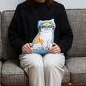 DETAIL ( ディテール ) The Enjoy C&D Club Cushion エンジョイ C&D クラブ クッション | 猫イラストクッション | ネコ | クッション | インテリア | ソファ | マイクロファイバー | プレゼント | 3666CGRN | 3666CBLU