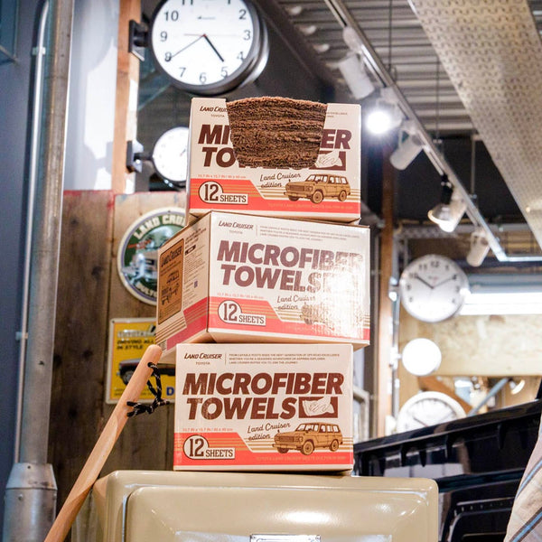 DULTON ( ダルトン ) MICROFIBER TOWELS - LC EDITION マイクロファイバータオルセット LCエディション | 掃除 | ふわふわ | 厚手 | 雑巾 | 吸水 | 多機能 | カーケア | 洗車 | マイクロファイバー | ランドクルーザー | LCX24-0765BR | だるとん