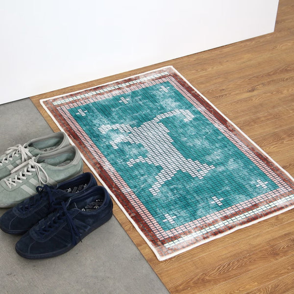 DETAIL ( ディテール ) Washable Rug Walking Cat | ウォッシャブル ラグ ウォーキング キャット | マット | 玄関マット | ネコ | 猫 | かすれ加工 | リビング | オシャレ | インテリア | 敷物 | H0163W | でぃてーる