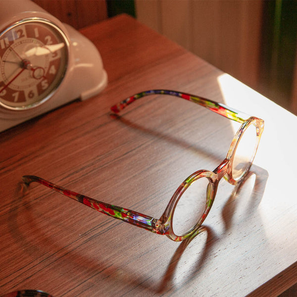 DULTON ( ダルトン ) READING GLASSES リーディング グラス | 老眼鏡 | 眼鏡 | オシャレ | 花柄 | 個性的 | ケース付き | YGF150 | ラウンドタイプ | だるとん