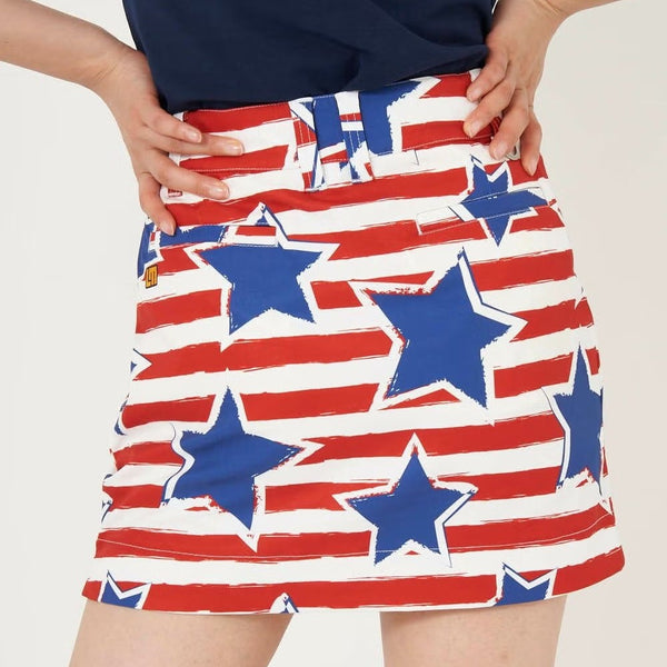 【 SALE 】 LOUDMOUTH ( ラウドマウス ) レディース インナー付きスカート | スカート | ゴルフ | ゴルフウェア | ツイル素材 | UV | ストレッチ | らうどまうす | 763351 | 派手 | 可愛い