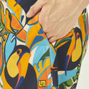 【 SALE 】 LOUDMOUTH ( ラウドマウス ) メンズ ショートパンツ | ストレッチサッカー素材 | トロピカルトゥーカンズ | UV | ストレッチ | 接触冷感 | ハーフパンツ | ゴルフ | ゴルフウェア | 動きやすい | 763306 | らうどまうす