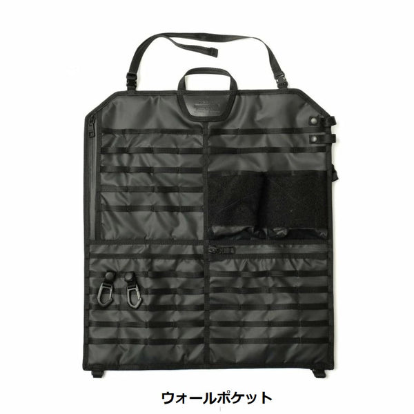 AS2OV ( アッソブ ) HIGH BACK RECLINING LOW ROVER CHAIR BLACK ハイバック リクライニング ロー ローバー チェア ブラック 392101-10NYLON POLYCARBONATE MULTI WALL POCKET ウォールポケット 151900R アウトドア キャンプ 小物収納 背面
