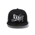 NEW ERA ( ニューエラ ) 59FIFTY 鳥獣戯画 フラッグロゴ ブラック | 帽子 | キャップ | 日よけ | ポリエステル | コットン | アウトドア | キャンプ | レジャー | 14940844 | にゅーえら