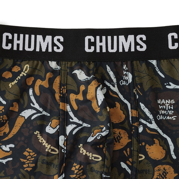 CHUMS ( チャムス ) チャムスパターンボクサーズ 下着 ボクサーパンツ 前開き ポリエステル 蒸れにくい ドライ 抗菌 防臭 総柄 柄パンツ アンダーウェア 男性用 メンズ ボクサーブリーフ CH09-1339
