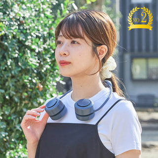 Life on Products ( ライフオンプロダクツ ) ペルチェ冷却機能コンパクトネックファン | LCAF027 | ネックファン | 冷却プレート | お祭り | フェス | お出かけ | 熱中症対策 | 暑さ対策 | 夏 | 通勤 | 通学 | キャンプ | レジャー | コンパクト | 収納 | ひんやり