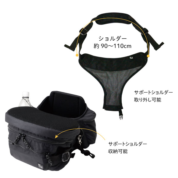 Nu-i ( ヌーイ ) ドッグ キャリア ラージ ( Nブラック ) 犬 ペット用品 ペットキャリー ドッグキャリー 犬用キャリーバッグ ショルダー 犬用持ち運びバッグ ショルダーキャリー ペットバッグ 犬用バッグ 愛犬 通院 病院 旅行 規制 お出かけ 抱っこキャリー ドッグキャリア