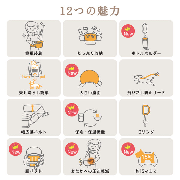 Nu-i ( ヌーイ ) ドッグ キャリア ラージ＋ショルダーセット ドッグキャリア ドッグキャリー 犬用品 ペット用品 ペットキャリー 肩掛け お出かけ 散歩 旅行 通院 動物病院 小型犬 中型犬 愛犬 犬 犬用バッグ 犬用キャリー