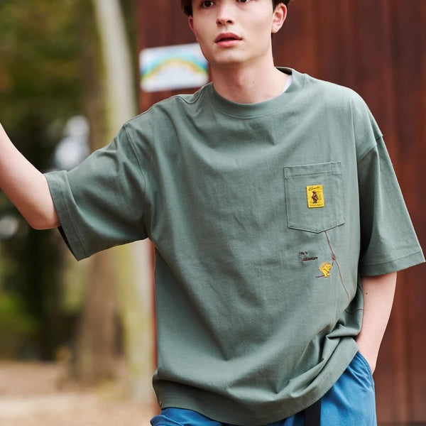 COBMASTER ( コブマスター ) 吸水速乾 抗菌防臭ポケット刺繍ルーズTEE フォレストジップライン | MENS | メンズ | 抗菌 | 防臭 | ゆったり | 半袖 | シンプル | オシャレ | Tシャツ | 456106 | カジュアル | こぶますたー