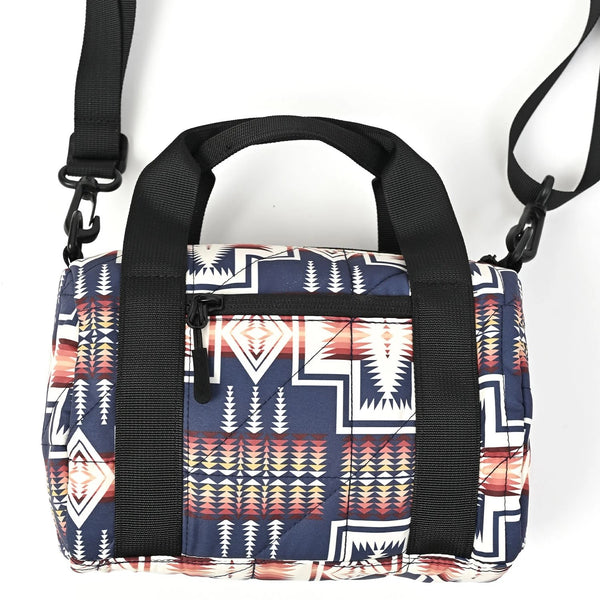 KiU ( キウ ) 【 PENDLETON® × KiU LMITIED ITEM 】 スクエアパデッドミニボストンバッグ K483 | バッグ | 小型バッグ | 小さめ | コラボ | ミニボストンバッグ | コンパクト | ころん | カジュアル | ハンドバッグ | ショルダーバッグ | きう