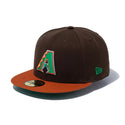 NEW ERA ( ニューエラ ) 59FIFTY Cactus & Grape Fruit アリゾナ・ダイヤモンドバックス ウォルナット ラストバイザー | 帽子 | キャップ | オシャレ | ユニセックス | 日よけ | 紫外線カット | 14921973 | にゅーえら