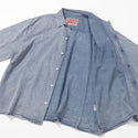KRIFF MAYER ( クリフメイヤー ) エアーライトデニム開襟半袖シャツ | MENS | 2555108 | シャツ | デニムシャツ | 半袖 | 軽い | 軽量 | 風通しが良い | オシャレ | くりふめいやー | カジュアル