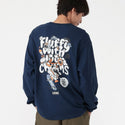 CHUMS ( チャムス ) フラッフィーポケットブラッシュドロングスリーブTシャツ 長袖Tシャツ ロンT 長袖カットソー メンズ レディース ユニセックス トップス ブラッシュド フラッフィー ポケット付き クルーネック カジュアル アウトドア キャンプ 秋冬 CH01-2880