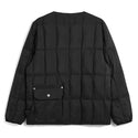 TAION ( タイオン ) ワーク クルーネック ダウンジャケット | アウター | ジャケット | 軽い | コンパクト | 軽量 | アウトドア | キャンプ | レジャー | シンプル | 保温 | 防寒 | 冬 | 定番 | 定番ダウン | TAION-104BWK | たいおん