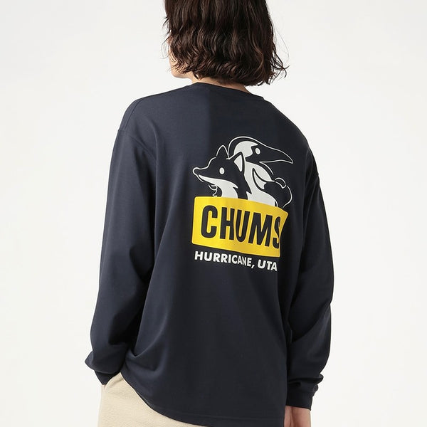 CHUMS ( チャムス ) フィルモアブービーミーツフォックスロングスリーブTシャツ バックプリント Tシャツ ロンT 長袖 長袖Tシャツ メンズ レディース ユニセックス 吸水速乾 ドライ CH01-2872
