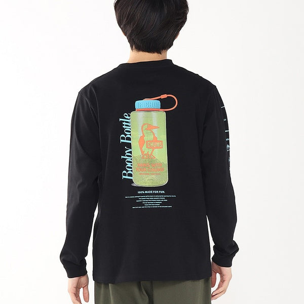 CHUMS ( チャムス ) ブービーボトルロングスリーブTシャツ | ロンT | ロングTシャツ | 長袖 | アパレル | トップス | 長袖Tシャツ | コットン | バックプリント | お出かけ | オシャレ | CH01-2730 | ちゃむす