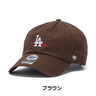 '47 ( フォーティーセブン ) '47 クリーンナップ ロサンゼルス・ドジャース WITH HEART | ハート | 刺繍 | ワンポイント | 帽子 | キャップ | シンプル | ブラック | ブラウン | マコ | 14920415 | 14920416 | 14920417 | お出かけ | レジャー | オシャレ