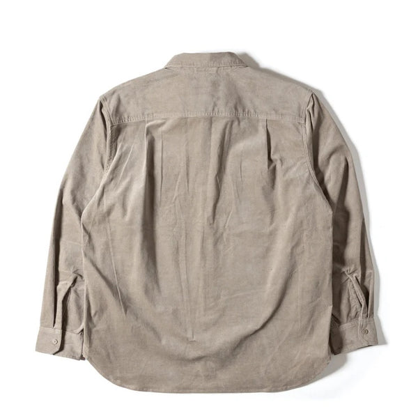 GRIP SWANY ( グリップスワニー ) 【 GSMSH-072 】 CORDUROY STRETCH FIELD SHIRTS | 長袖 | シャツ | シンプル | オシャレ | フィールドシャツ | ポケット | パッチポケット | アウトドア | レジャー | キャンプ | コーデュロイ | ストレッチ | ぐりっぷすわにー