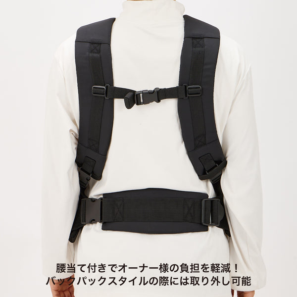 MANDARINE BROTHERS ( マンダリンブラザーズ ) WINSTON HUG BAG LARGE | キャリーバッグ | 大きめ | ペット | 犬 | 猫 | ネコ | 抱っこ | 2way | お出かけ | 移動 | メッシュ | 10kgまで | まんだりんぶらざーず