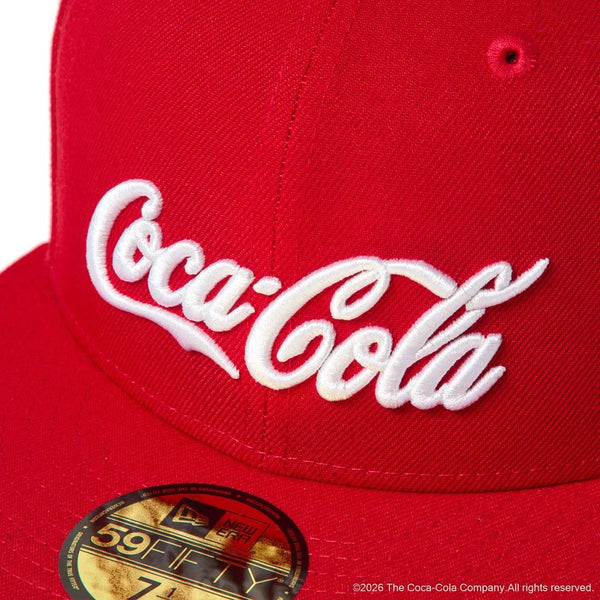 NEW ERA ( ニューエラ ) 59FIFTY Coca-Cola コカコーラ スカーレット キャップ 帽子 メンズ レディース ベースボールキャップ 59FIFTYキャップ コカ・コーラ ロゴ カジュアル ストリート 15154862