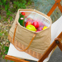 DULTON ( ダルトン ) MARKET TOTE BASKET WITH COOLER マーケット トート バスケット ウィズ クーラー | 保冷バッグ | クーラーバッグ | バスケット | ファスナー | ランチバッグ | 買い物 | ピクニック | キャンプ | デイキャンプ | レトロ | 可愛い | RN-0939 | だるとん