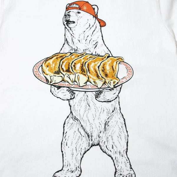 go slow caravan ( ゴースローキャラバン ) USA/C 餃子クマ TEE | MENS | WOMENS | シャツ | Tシャツ | ウェア | トップス | 半袖 | プリントT | クマ | 中華 | 可愛い | 341913 | カジュアル