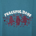 COBMASTER ( コブマスター ) COB PEACEFULDAYS TEE | シャツ | 半袖 | ウェア | トップス | 春夏 | レジャー | 定番 | Tシャツ | 綿100% | プリント | ホワイト | イエロー | ラベンダー | ブルー | 81149000 | カジュアル | こぶますたー