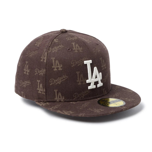 NEW ERA ( ニューエラ ) 59FIFTY MLB Jacquard ロサンゼルス・ドジャース ブラウン | 帽子 | キャップ | 日よけ | コットン | ジャガード | 14745170 | フラットバイザー | アウトドア | オシャレ | お出かけ | キャンプ | レジャー | にゅーえら